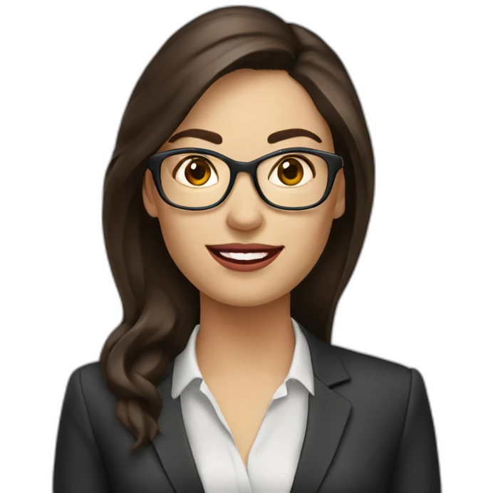 woman business analyst brunette emoji