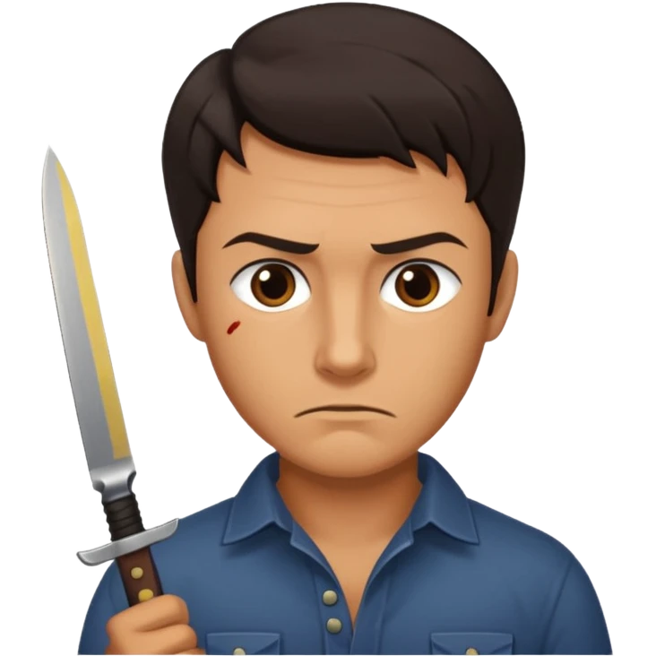Man with knife emoji