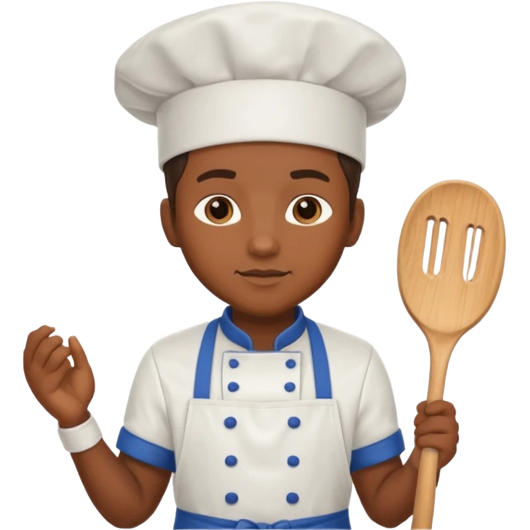 King Hockey player with chef apron emoji