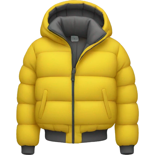 yellow puffer jacket emoji