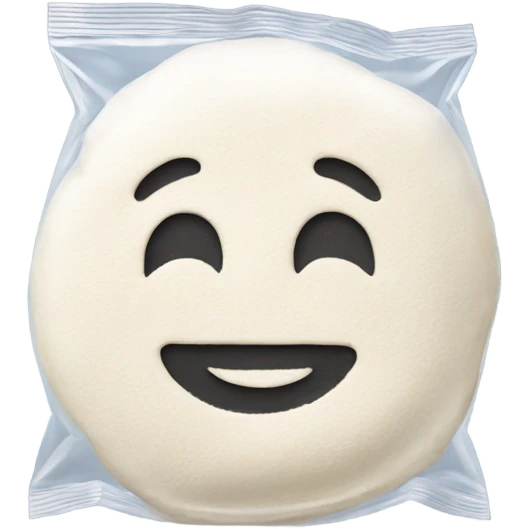 White flour in ziplock  emoji