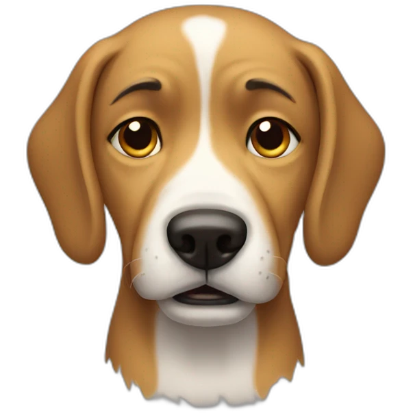 Crying dog  emoji