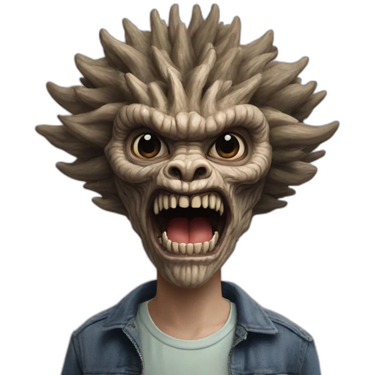 stranger things demogorgon head emoji