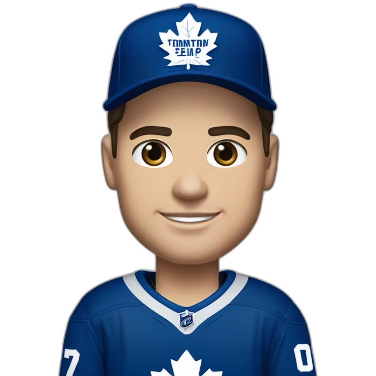 auston matthews avec le chandails de Toronto Maple leaf  emoji