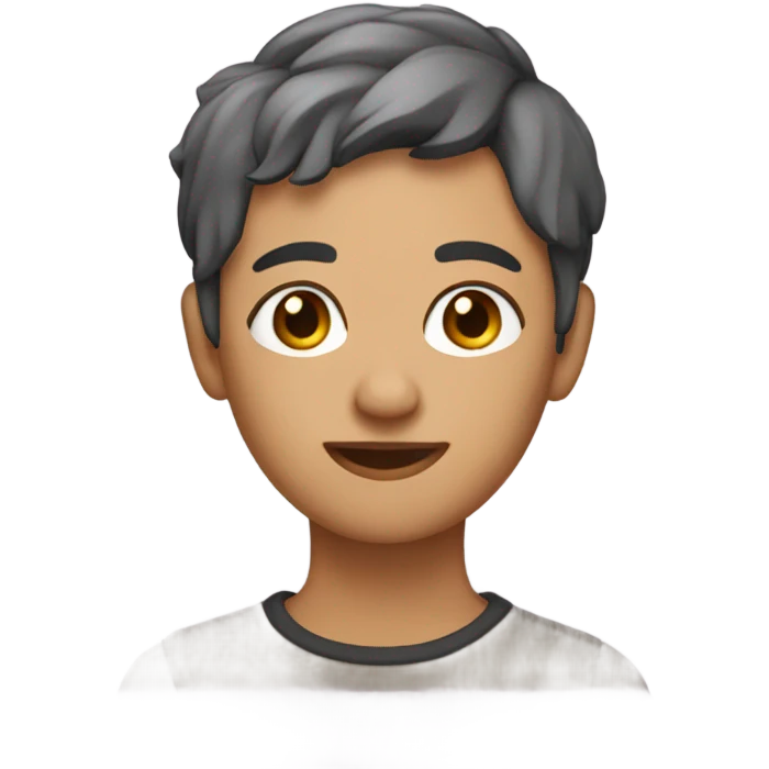 Enby Writer short hair emoji