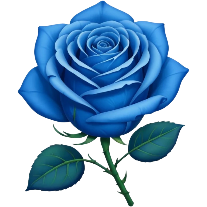 Rosa azul emoji