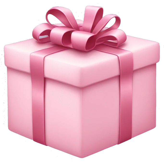 Light pink present emoji
