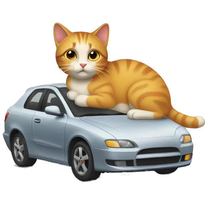 Fusión de un gato y un coche  emoji