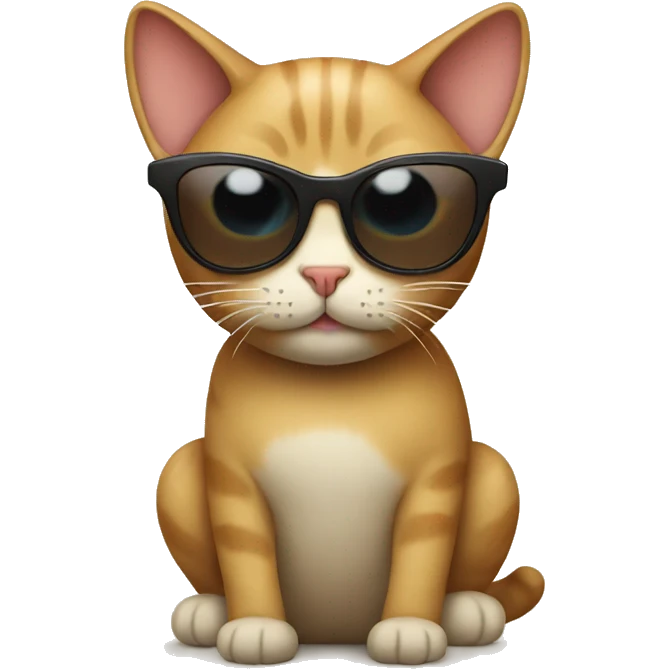 Cat with sunglasses emoji