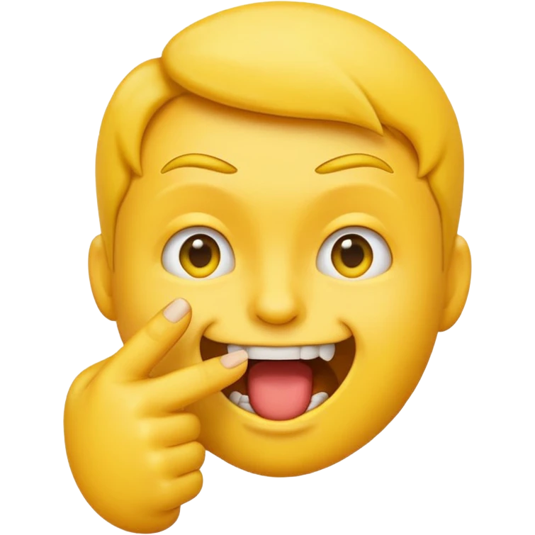 emoji mordiéndose el dedo índice  emoji