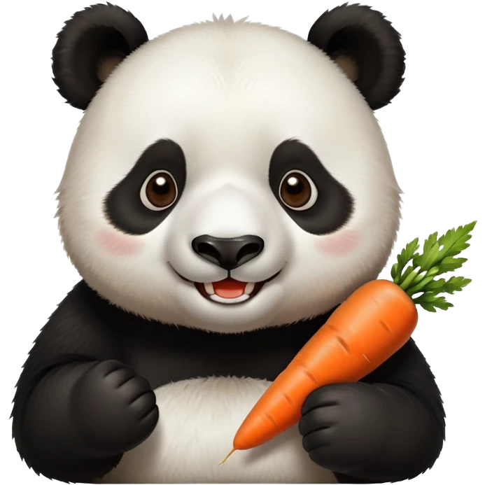 토끼 먹는 판다 emoji