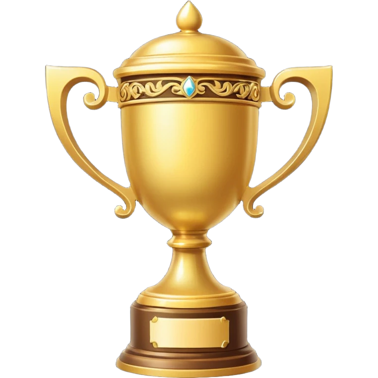  trophy for a winter holiday decorating contest emoji