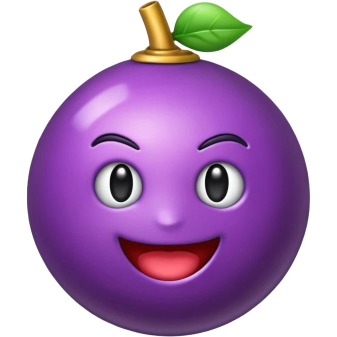 emoji de bomba con chispa morada emoji