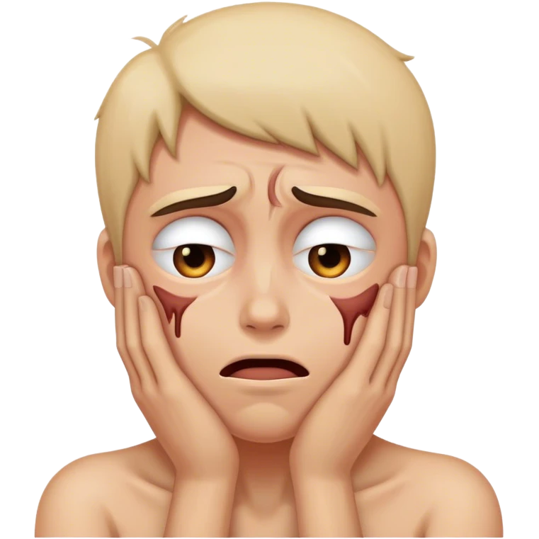 emoji of despair and agony  emoji