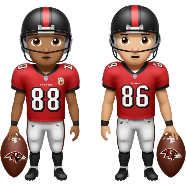 Baltimore Ravens with Tampa Bay Buccaneers emoji