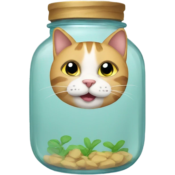 Cat in jar emoji