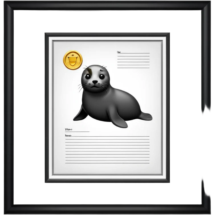 официальный документ закон лист бумаги рамочка печать  emoji