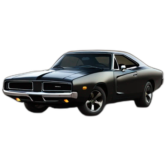 Batman on a dodge charger emoji