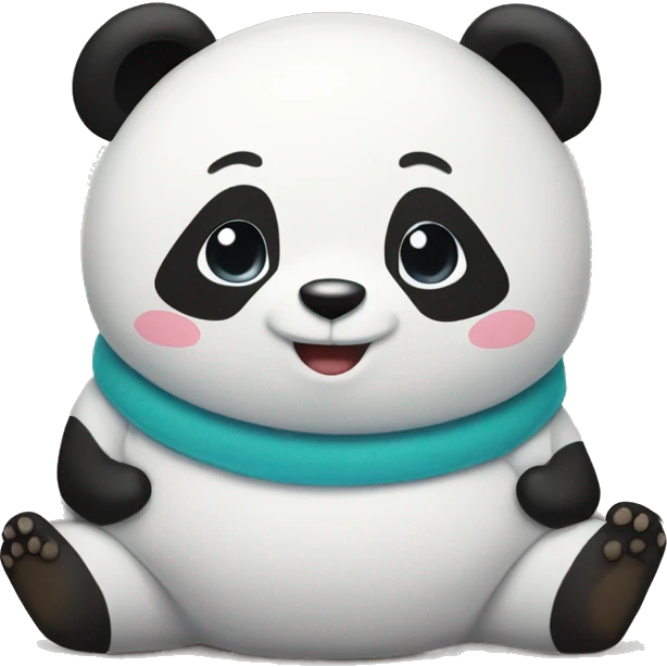 Yayy written on panda's belly emoji