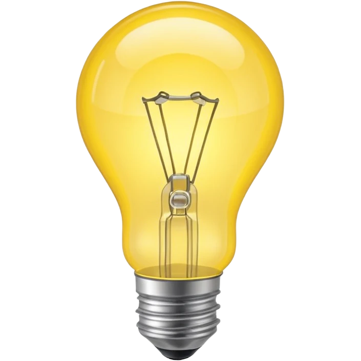 a shiny and powerfull light bulb emoji