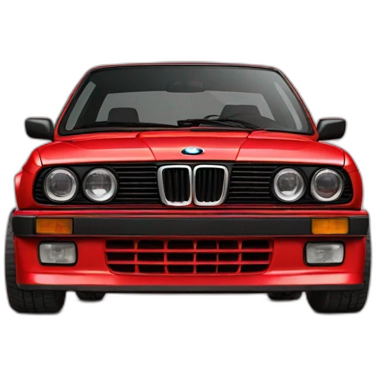 Red Bmw e 30 emoji