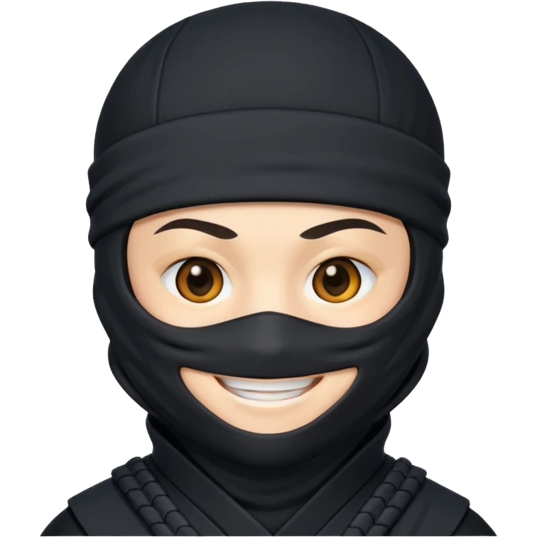 Ninja combinando con cara de enamorado  emoji