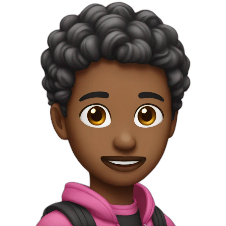 Black-pink solo emoji