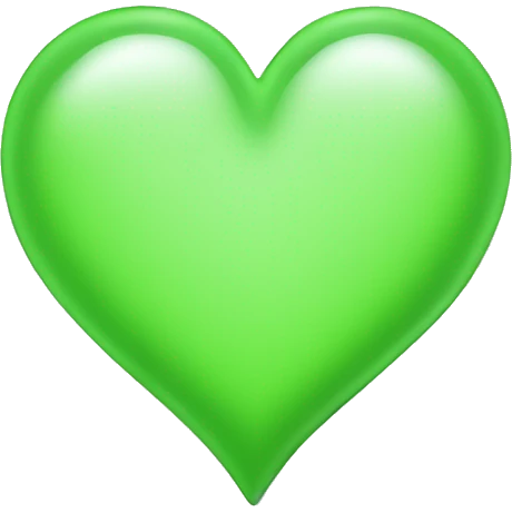 heart light green emoji
