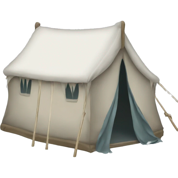 Winter tent emoji