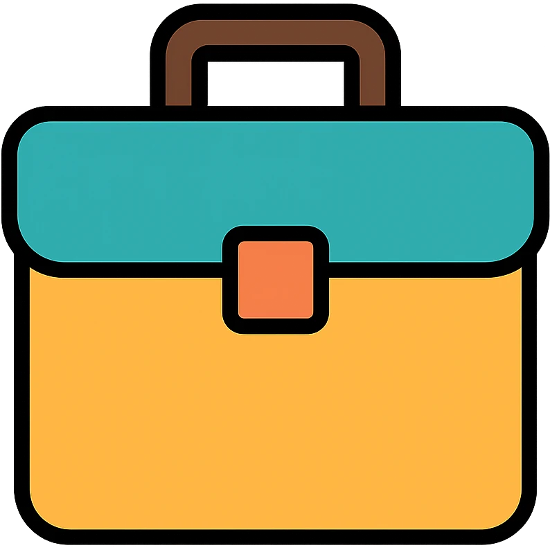 colored briefcase icon emoji