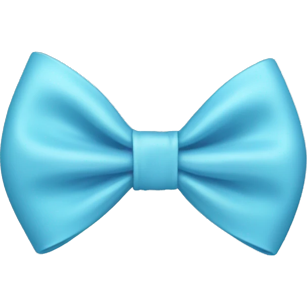 Light blue bow emoji