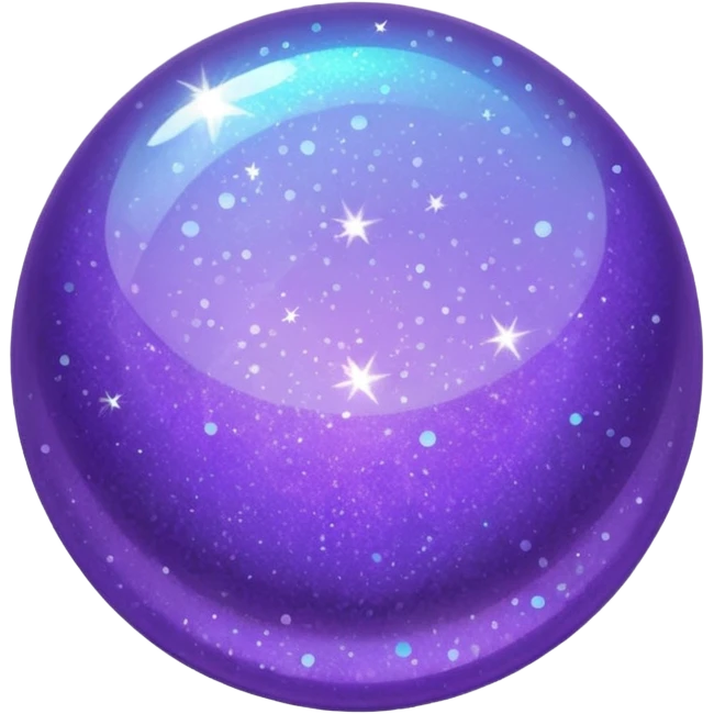 glitter purple and cian fix emoji