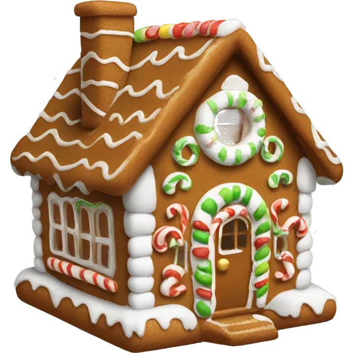 Gingerbread house emoji
