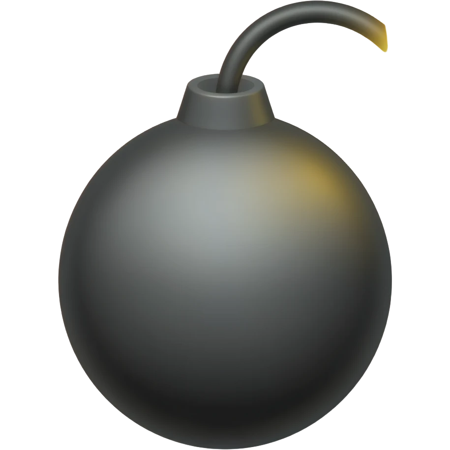 black bomb emoji