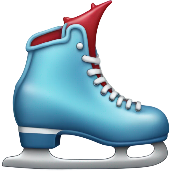 Ice skate with devil horns  emoji