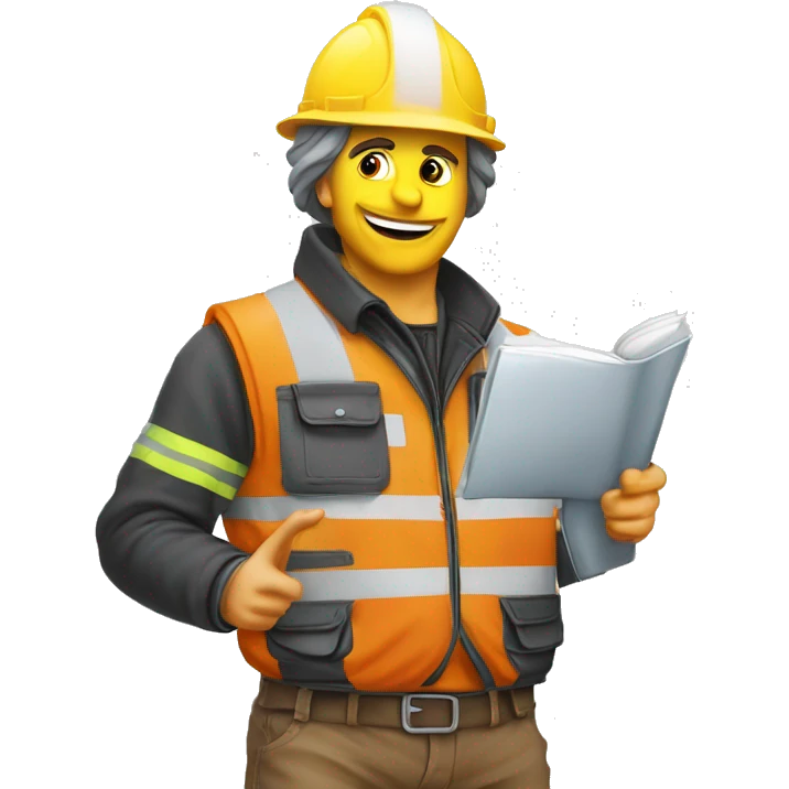 Singe portugais avec les E.P.I de chantier  emoji