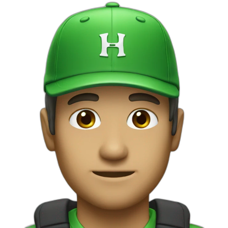 aren r windham with green honda hat emoji
