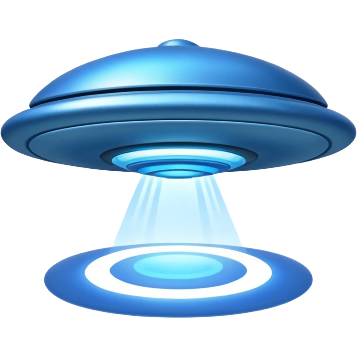 blue UFO emoji