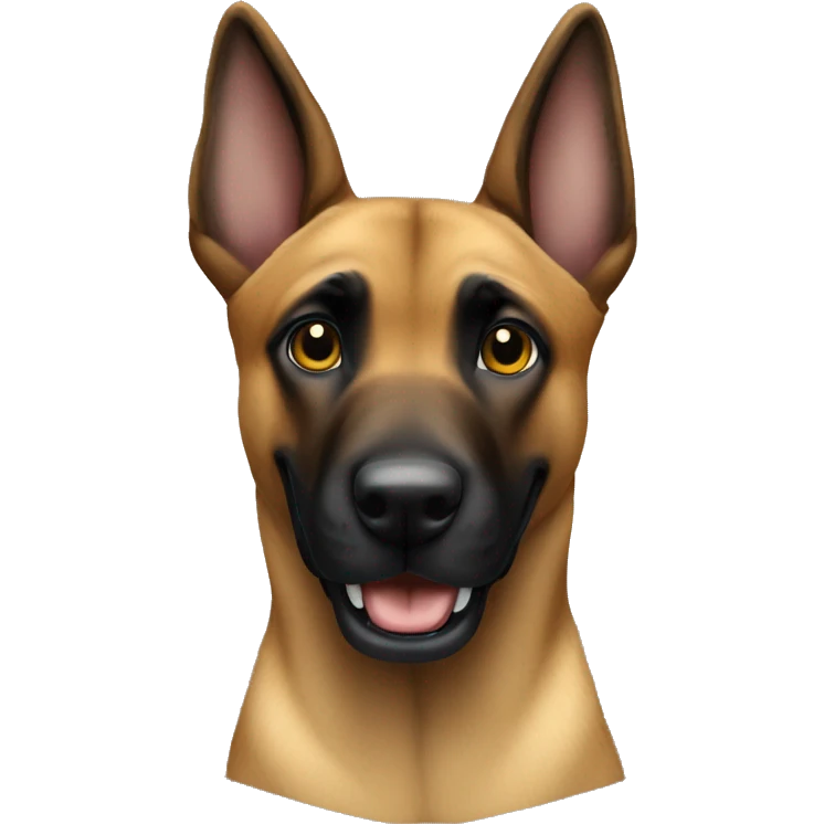 malinois say hello with hand emoji