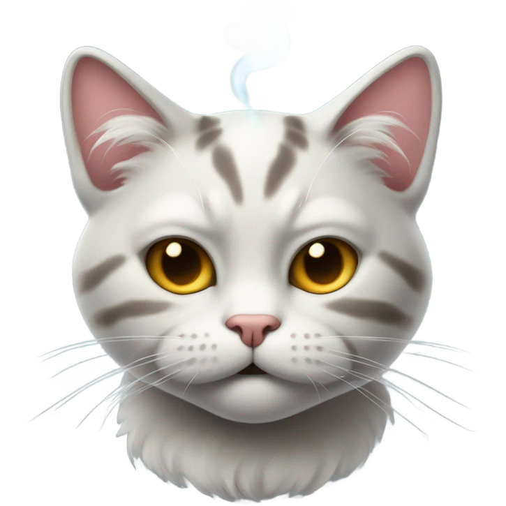 Cat smoking emoji