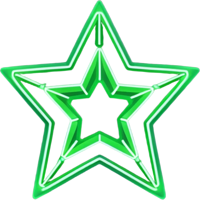 green star outline emoji