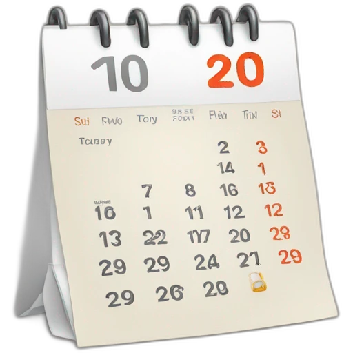 calendar February 10 emoji
