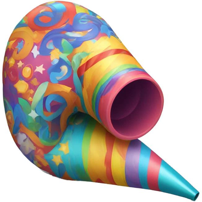 Party blower emoji