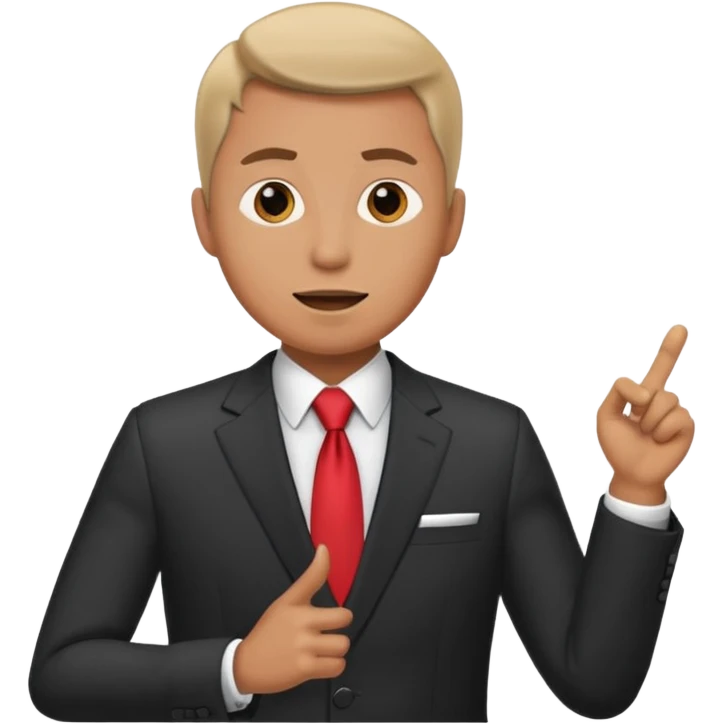  a man gives a speech  emoji