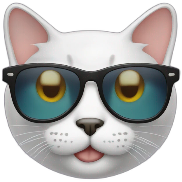 Cat with sunglasses emoji