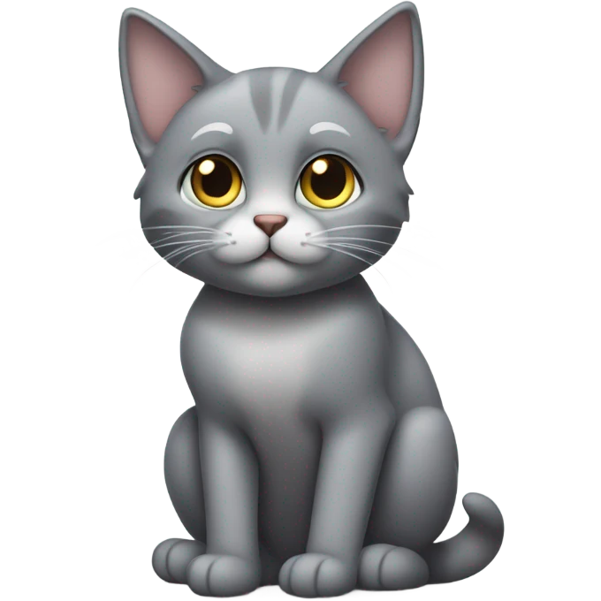 Boom witn grey cat emoji