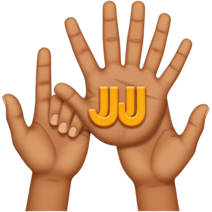 Le signe Jul avec les mains emoji