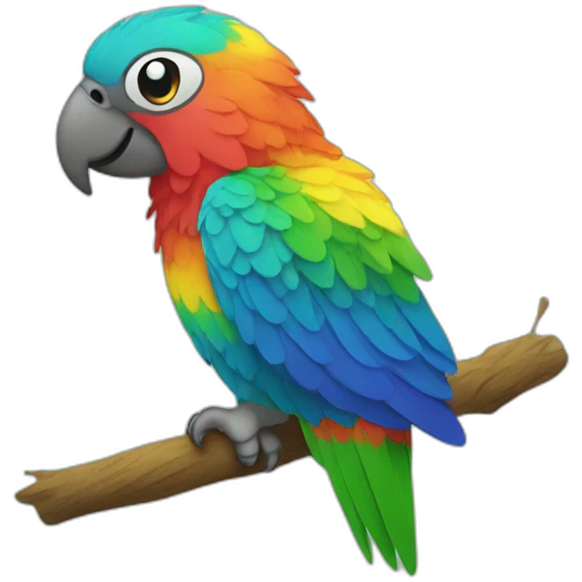 Rainbow Parrot emoji
