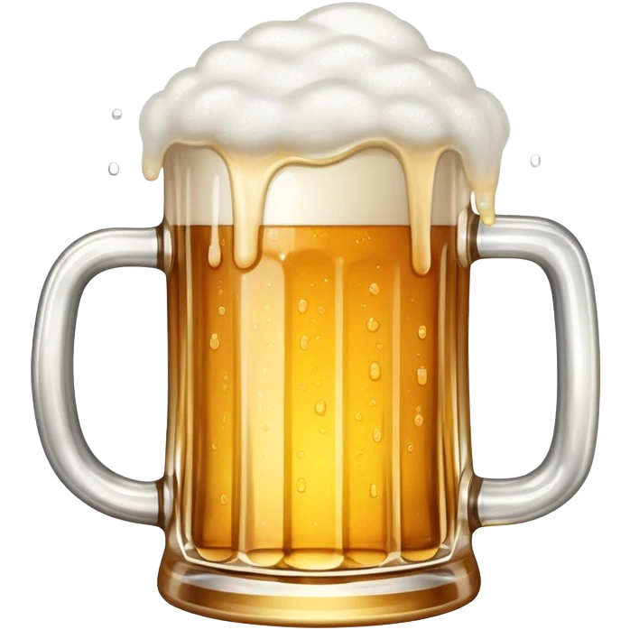 beer mug with foam emoji