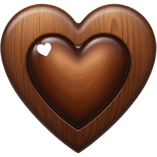 dark brown heart emoji
